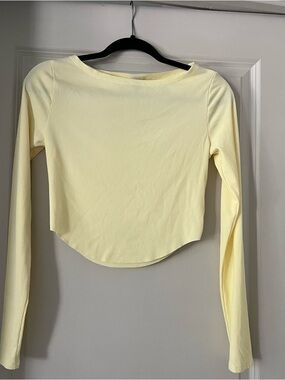 Yellow Long-Sleeve Top